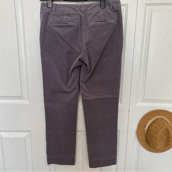 Banana Republic RYAN corduroy lavender pants straight fit Ankle length size 6 - Picture 12 of 14